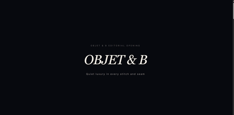 Objet B 미니멀 쇼핑몰 미리보기